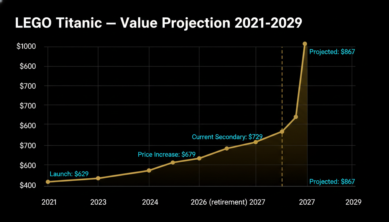 LEGO Titanic 10294 — value projection 2021 to 2029