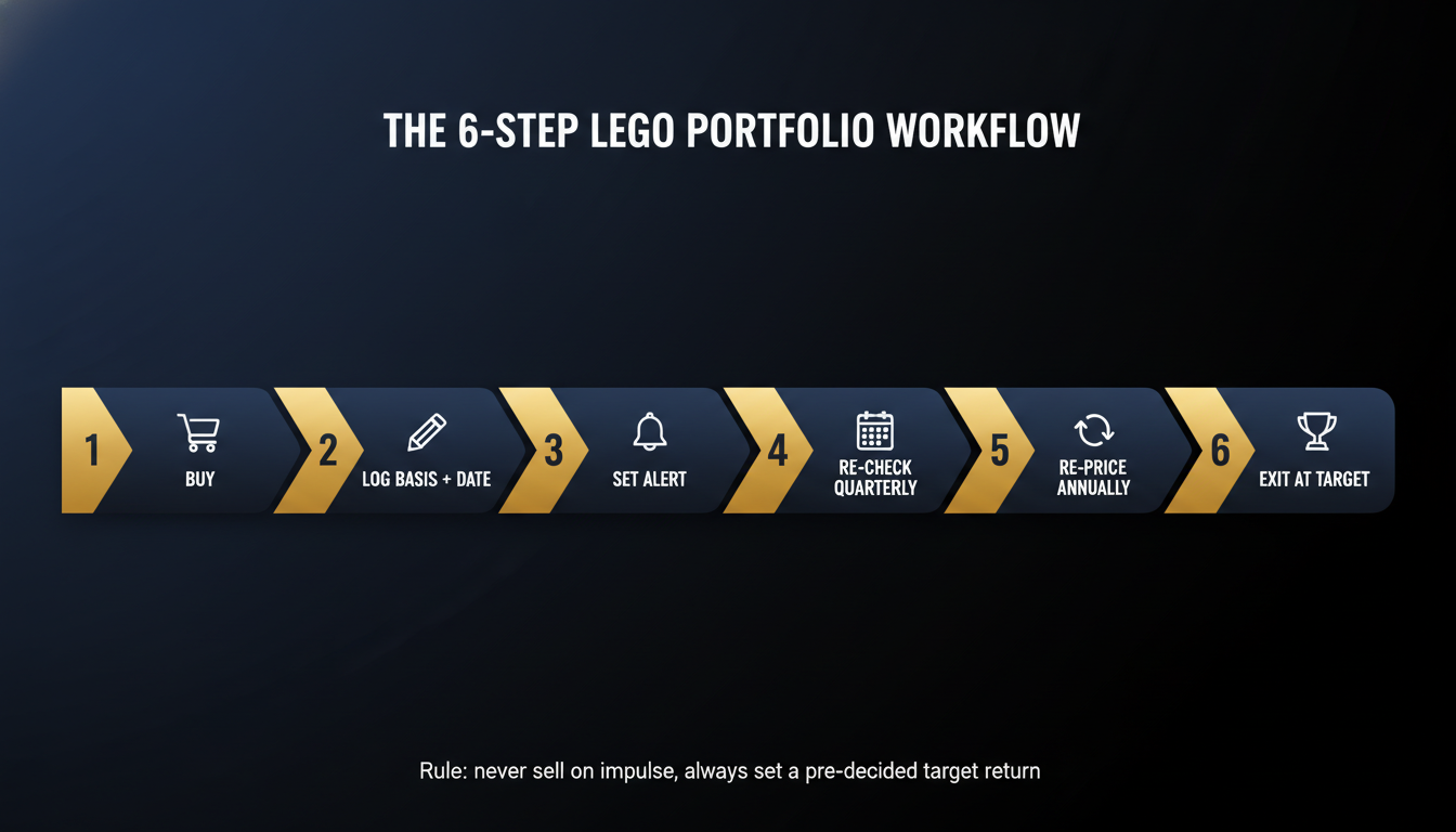 The 6-step LEGO portfolio workflow