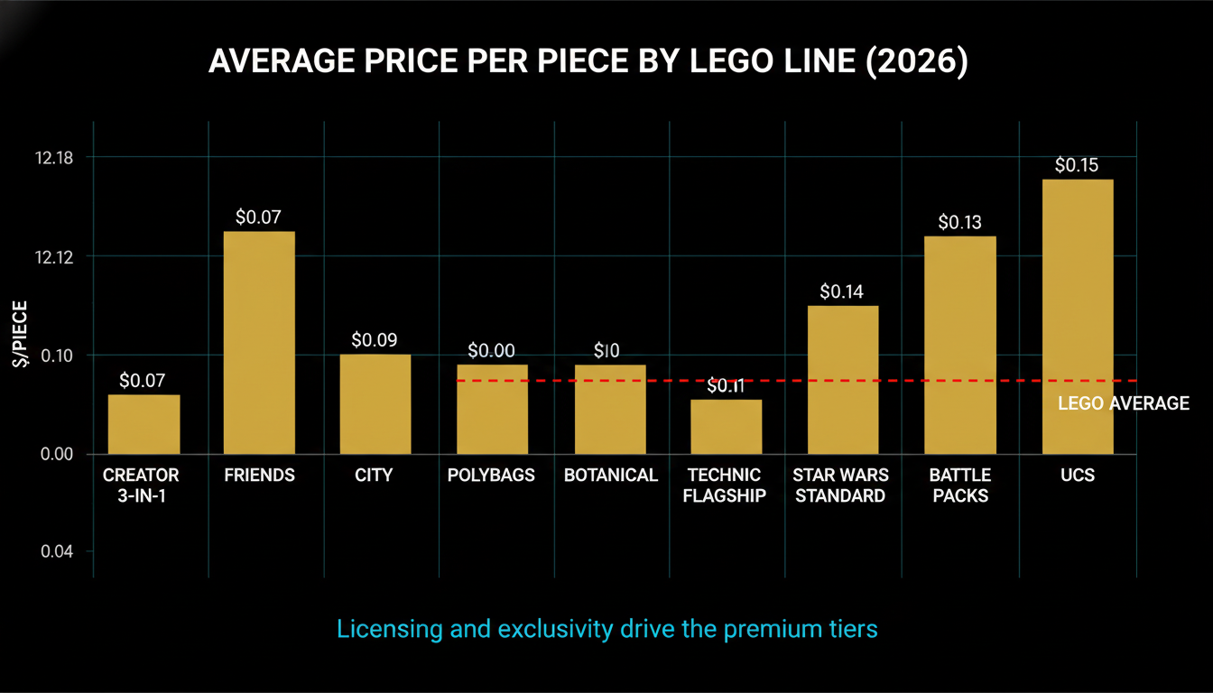 LEGO average price per piece by line 2026